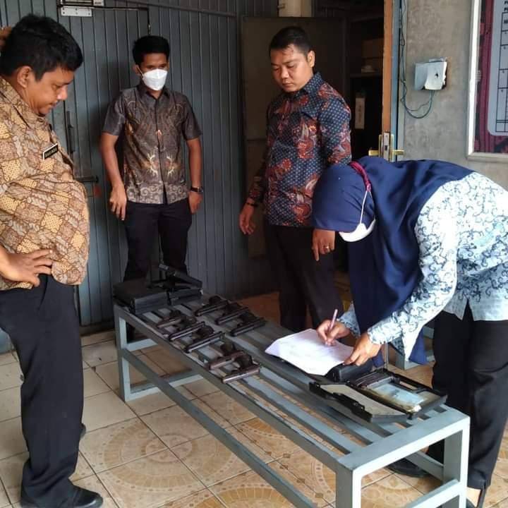 Antisipasi Gangguan Keamanan Jajaran Kamtib Lapas Kelas II B Padangsidimpuan Cek Senpi dan Amunisi