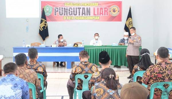 Wakapolres Padangsidimpuan Sosialisasikan Pencegahan Pungli di Lapas