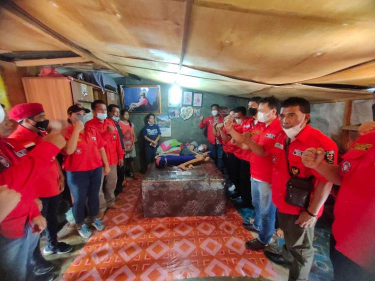 Satgas DPD PBB Sumut Markas Pematangsiantar Beri Tali Kasih Pada Warga Penderita Kanker