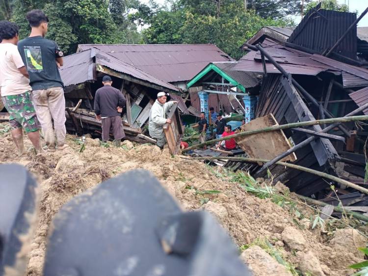 Kawasan Sibolangit Longsor Lagi Satu Warga Tertimbun