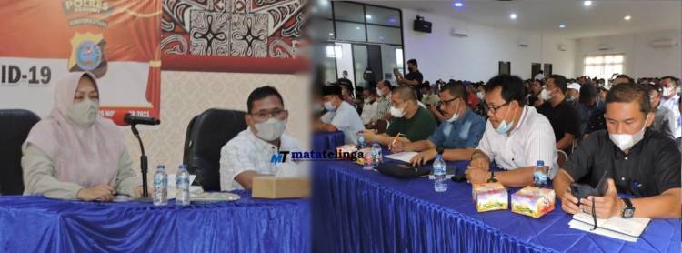 Sinergitas Polri Dengan Pemerintah Kabupaten Asahan Dibutuhkan Dalam Penanganan Vaksinasi Covid 19