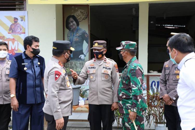 Pangdam I/BB dan Kapolda Sumut Singgahi Polsek dan koramil Sirombu Nias Barat