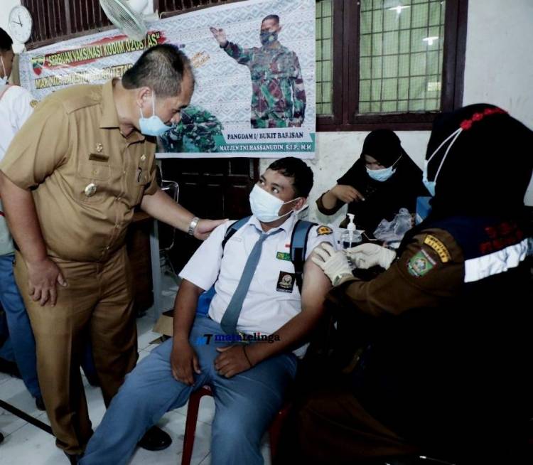 Kejar Target Vaksinasi Covid 19, Wabup Asahan Monitoring Di Tiga Lokasi