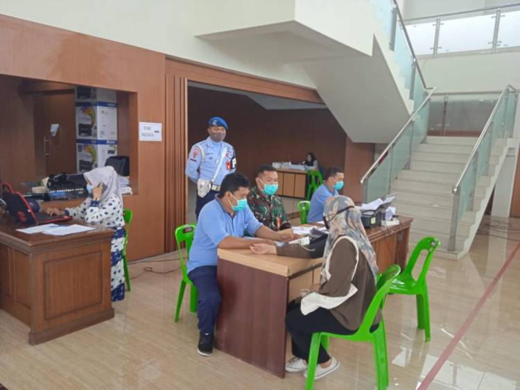 Satgas Covid -19 Lanud SIM Terus Gelar Serbuan Vaksinasi di Banda Aceh Convention Hall