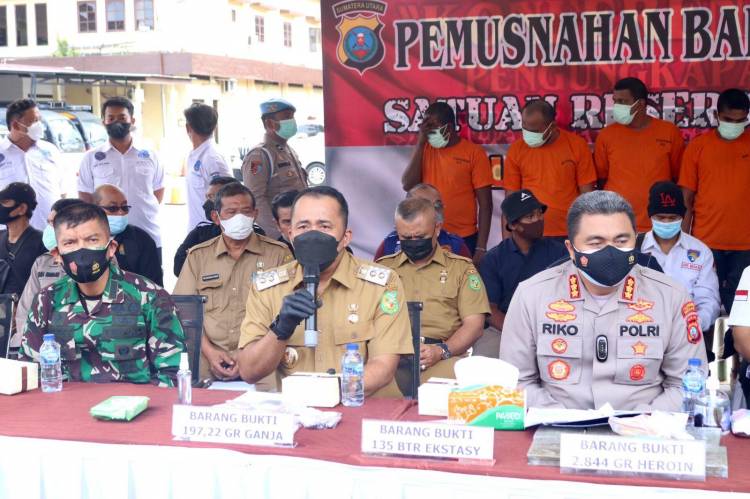 Berantas Peredaran Narkoba Pemko Apresiasi Kesigapan dan Ketegasan Polrestabes Medan