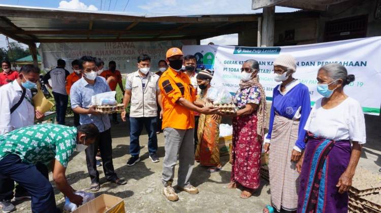 Karyawan dan Perusahaan PT. TPL Salurkan Dukungan