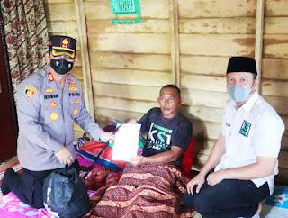 Tunjukkan Sikap Humanis, Kapolres Batu Bara Kunjungi Wartawan Alami Kecelakaan