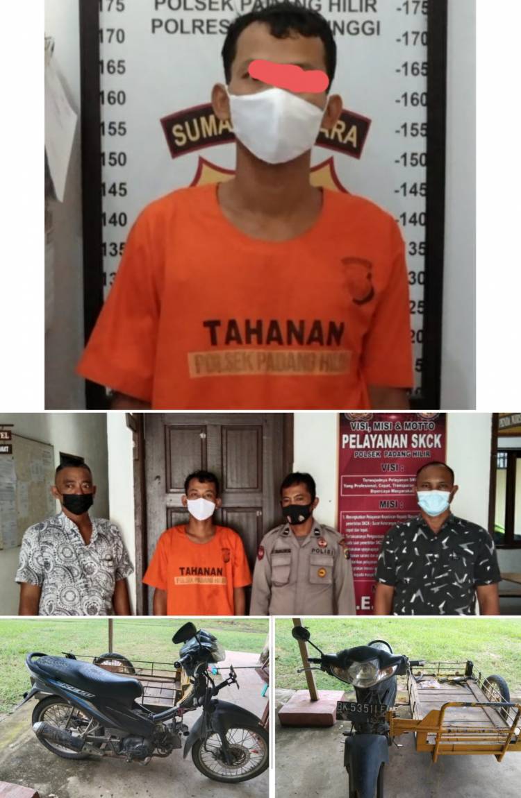 Kepergok Curi Betor Barang,  Pria Inipun Di Giring Ke Polsek