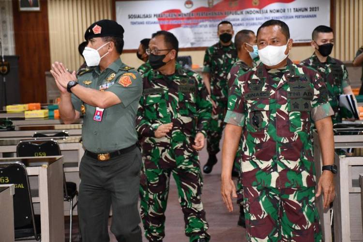 Terkait Permenhan RI No.11 Tahun 2021 Yang Telah Diterbitan, Kodam I/BB Terima Sosialisasi