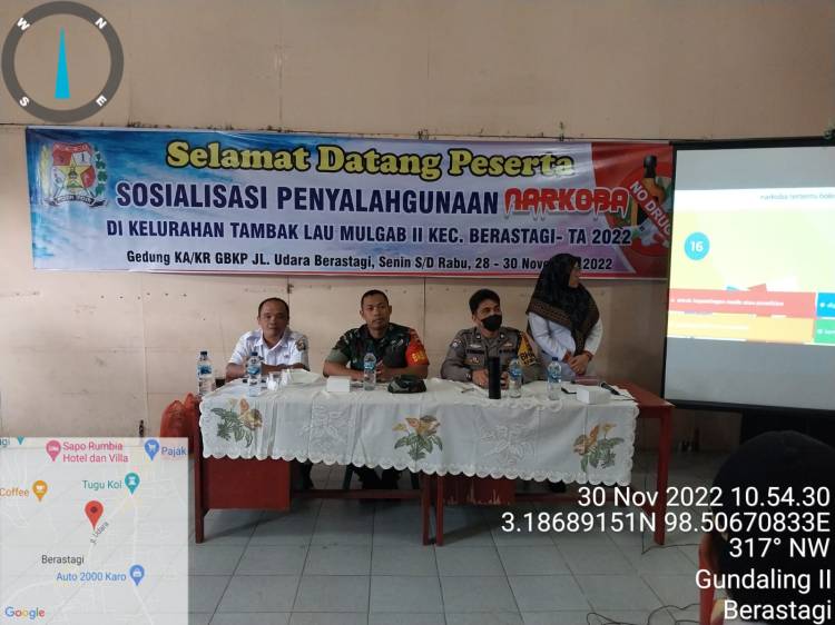 Tiga Pilar Kelurahan TL Mulgap II Berastagi Gelar Sosialisasi dan Edukasi P4GN