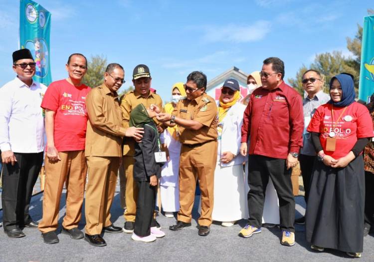 PIN Polio Dimulai dari Pidie, 1000 Pesilat dapat Tetesan Vaksin, Targetkan 90.904 Anak