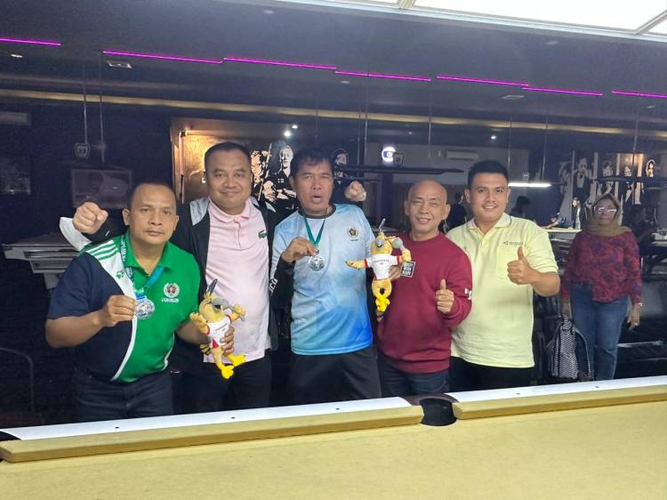 Raih Perak dan Perunggu Biliar Sumut Catat Sejarah di Porwanas XIII 2022 Malang