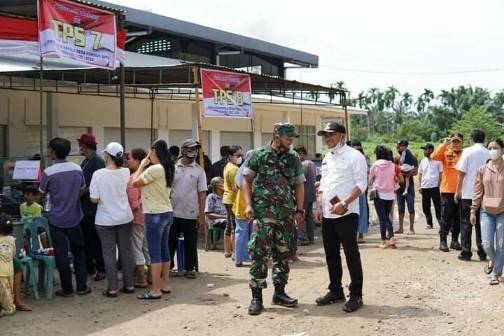 Pilkades Serentak Di Kecamatan Bilah Hulu Berjalan Lancar, Aman dan Kondusif