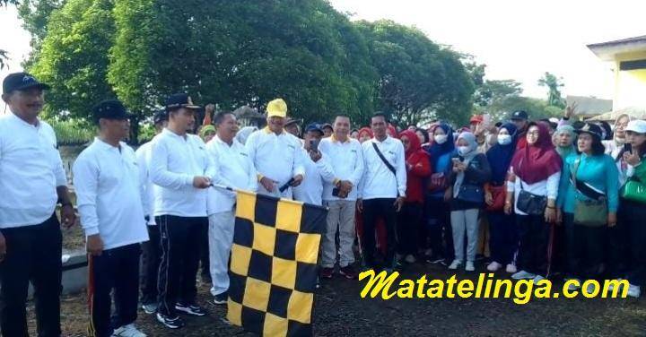 Sambut Hari PGRI Ke 77 : PGRI Langkat Adakan Gerak Jalan Sehat