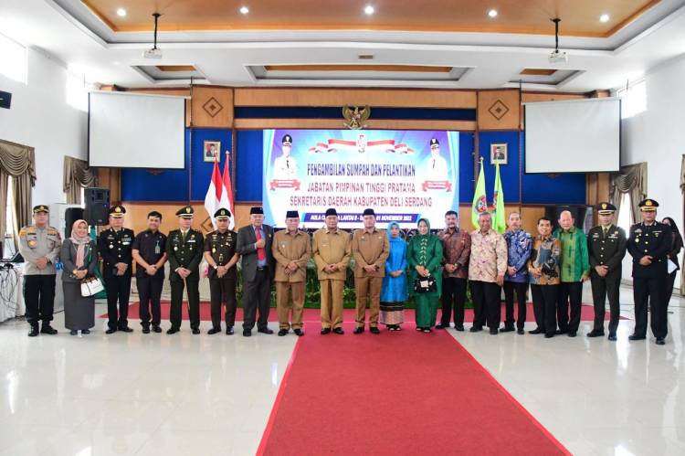 H. Timur Tumanggor SSos MAP Resmi Dilantik jadi Sekda Deli Serdang