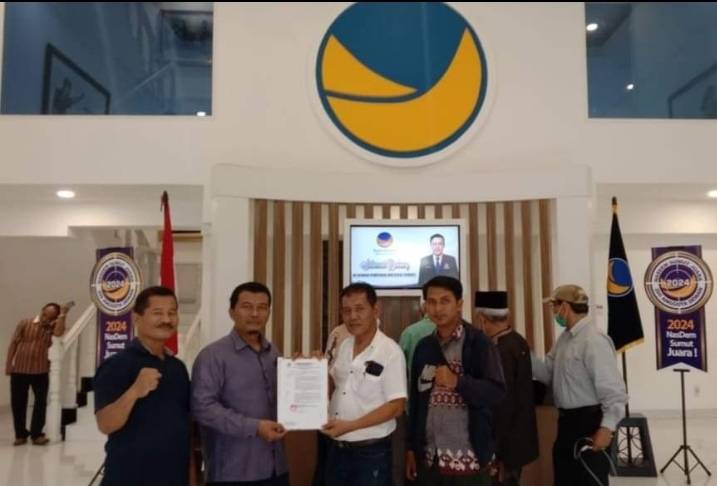 SK Relawan API Didaftarkan Ke DPW Partai Nasdem Sumut