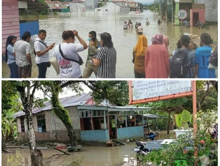 Terdampak Banjir Di Labuhanbatu Utara, Pengungsi Berangsur Kembali Ke Rumah