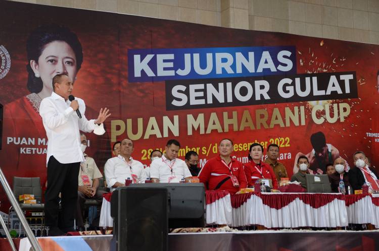 Edy Rahmayadi Berharap Kejurnas Senior Gulat Puan Maharani Cup Dilaksanakan Rutin