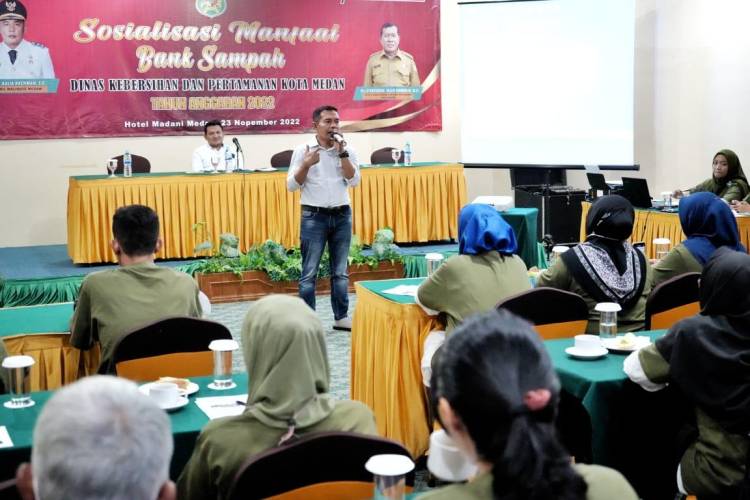 Dinas Kebersihan dan Pertamanan Kota Medan Gelar Sosialisasi Manfaat Bank Sampah