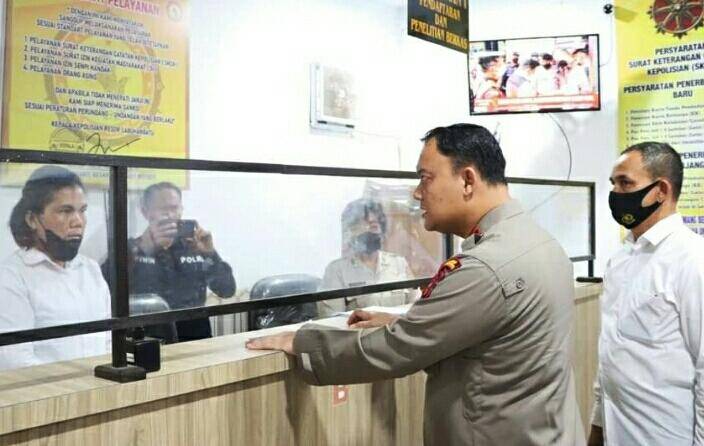 Sidak, Kapolres Labuhanbatu Tinjau Ruang Pelayanan