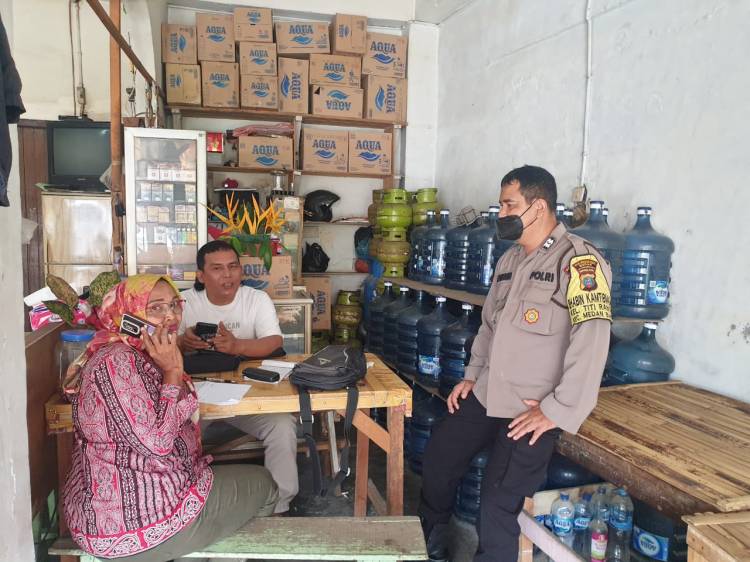 Wujudkan Keamanan Dalam Lingkungan, Bhabinkamtibmas Polsek Medan Baru Sambang Warga Binaan