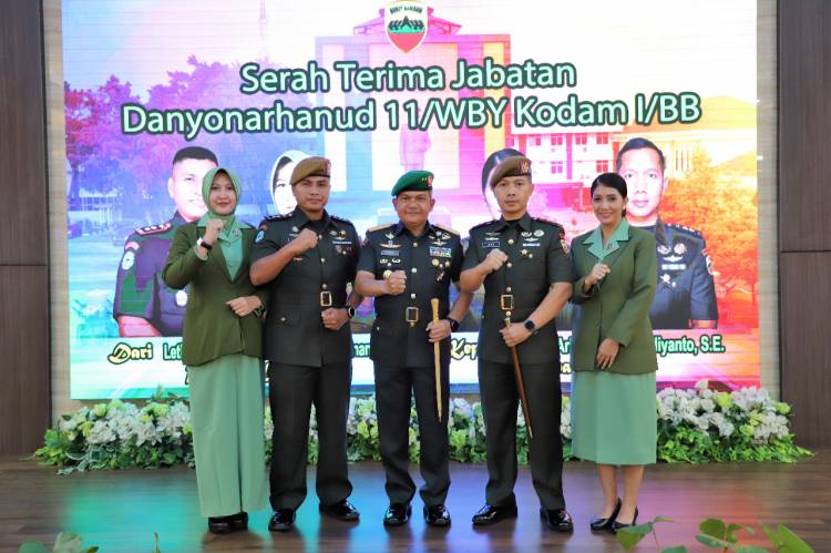 Pangdam I/BB Pimpin Sertijab dan Tradisi Korps Pelepasan 3 Pamen