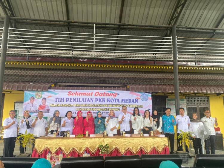 PKK KB Kes Tahun 2022, Tim Penilai PKK Kota Medan Kunjungi Kec. Medan Tembung