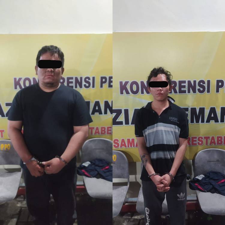 Sat Samapta Polrestabes Medan Dan BKO Samapta Poldasu Tangkap Pria Pembawa Narkoba