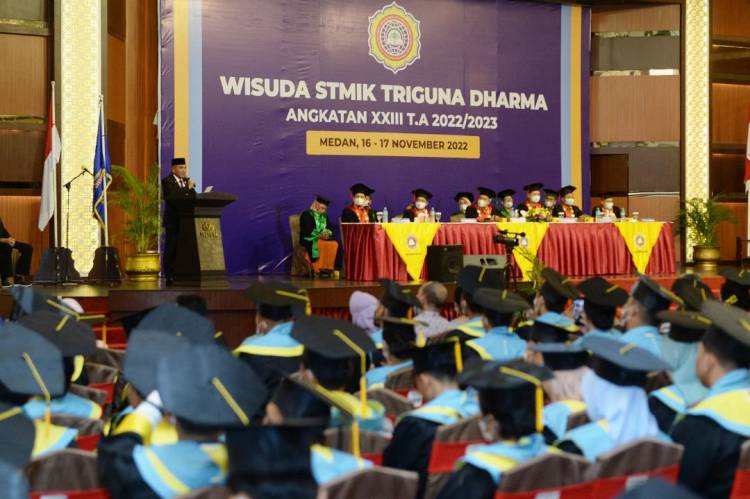 Hadiri Wisuda STMIK Triguna Dharma, Gubsu Berharap Lulusannya Jadi Pelopor Era Digital Ekonomi