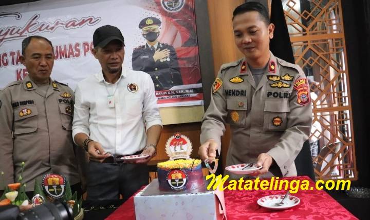 Polres Langkat Adakan Syukuran HUT Humas Polri ke 71 Tahun