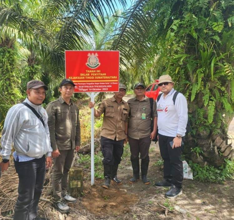 Dugaan Korupsi Alih Fungsi Kawasan Hutan Suaka Margasatwa Langkat, Kejatisu Sita 105,9852 Hektar Tanah