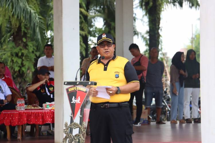 Resmi, Turnamen sepakbola antar pelajar SMP Sekota Tebingtinggi Memperebutkan Piala Danyon B Brimob Sumut Digelar