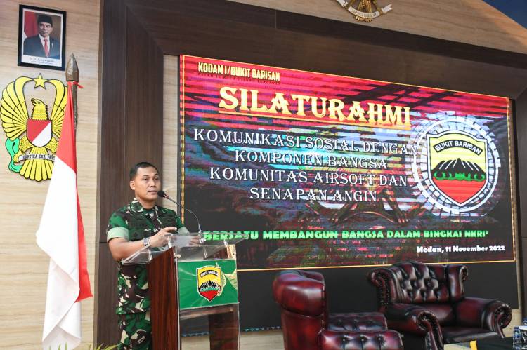 Kodam I/BB Bangun Komsos  Sinergikan Kekuatan Ruang, Alat dan Cipta Kondisi Juang Tangguh