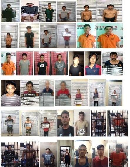 Ratusan Pelaku Pencurian Ditahan Polrestabes Medan Selama Bulan Oktober