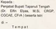 Pj Bupati Tapteng Yetti Dicopot, Dr Elfin Iliyas Nainggolan Jadi Pengganti
