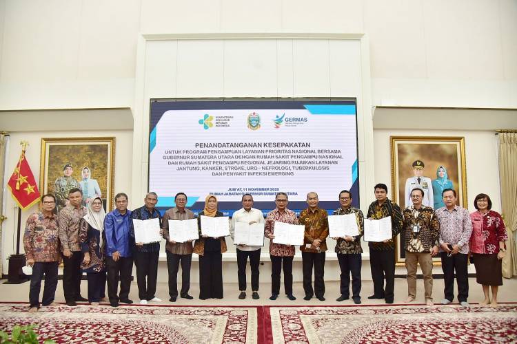 MoU Program RS Pengampuan Bersama Kemenkes RI di Sumut