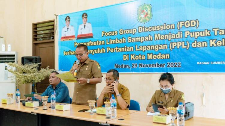 Pemko Medan Ajak PPL dan Kelompok Tani Memanfaatkan Limbah Sampah jadi Pupuk Tanaman