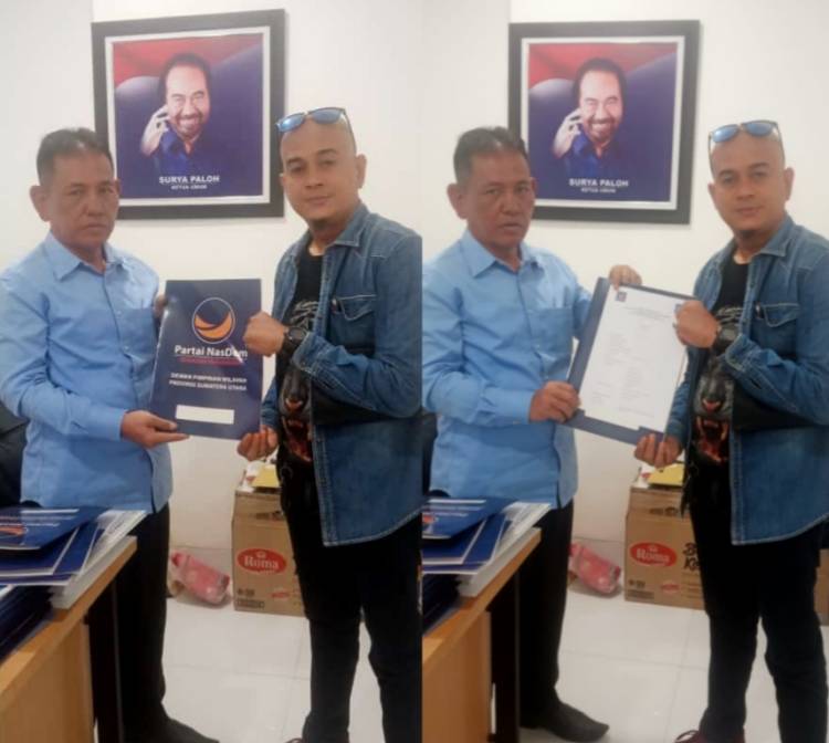 Ambil Formulir Bacaleg Nasdem, Aktivis Vokal Sumut Mulya Dharmawan Koto Siap Perjuangkan Aspirasi Masyarakat