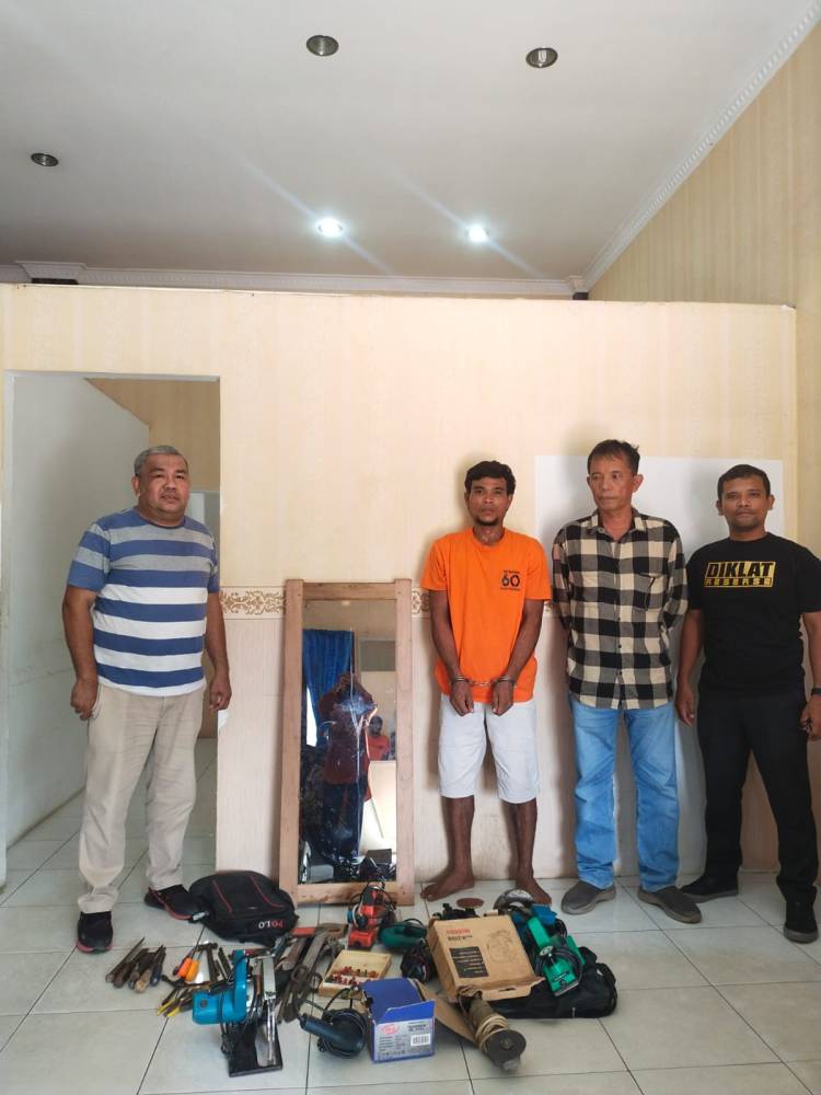 Polres Labusel Ungkap Pembobolan Toko Alat Pertukangan