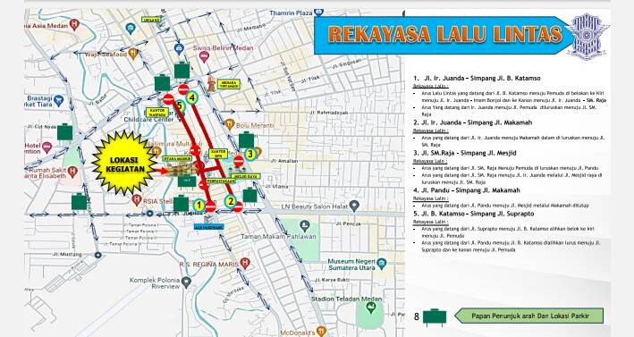 Gebyar Seni Budaya di Istana Maimun , Ini Arus Lalin yang Dialihkan