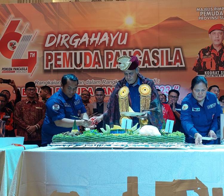 MPW Pemuda Pancasila Sumut Gelar Syukuran HUT ke 64 PP, Kodrat Shah: Kader PP  Tetap Jaga Kondisifitas