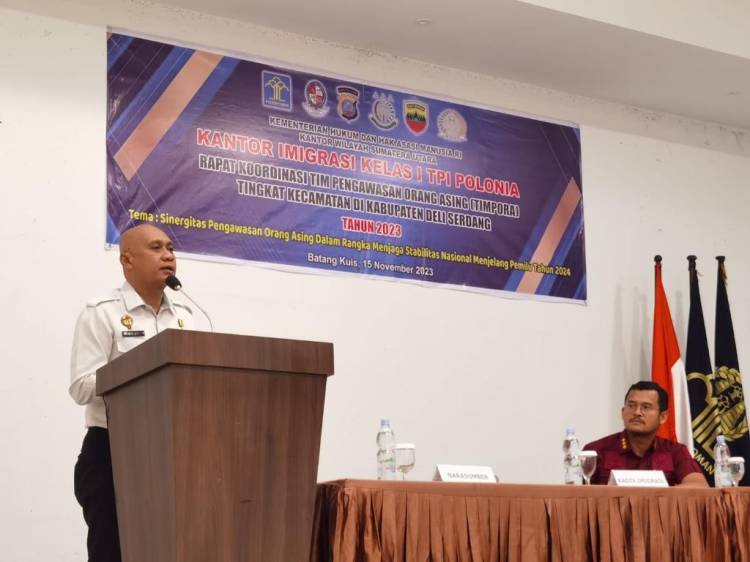 Jelang pemilu 2024, Imigrasi Polonia perkuat sinergitas Pengawasan Orang Asing di Deliserdang