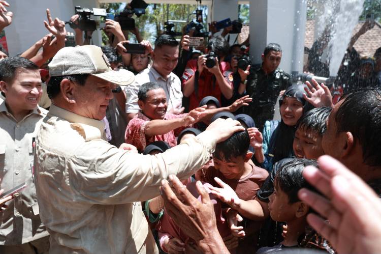Menhan Prabowo Resmikan 15 Titik Sumur Bor Bantuan Kemhan-Unhan