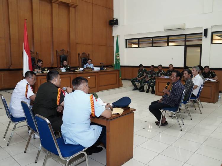 Komitmen TNI, Sidang Lanjutan Terdakwa Praka RM di Gelar Terbuka