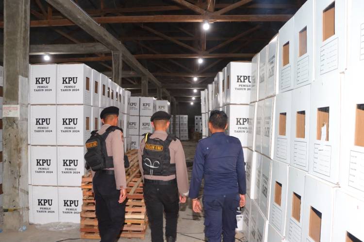 OMB Seulawah di Wilkum Polres Lhokseumawe, Polisi Pastikan Kotak Suara Pemilu Aman