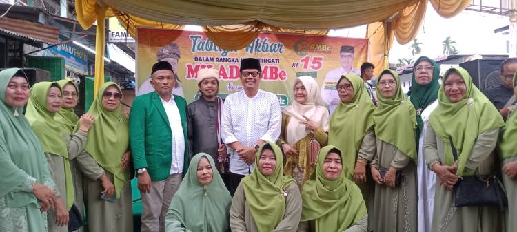 Peringati Milad ke 15, AMBE Hamparan Perak Gelar Tabligh Akbar