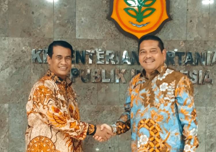 Bertemu Mentan, Parlindungan Purba Diskusi Terkait Masyarakat Petani dan Pertanian Organik
