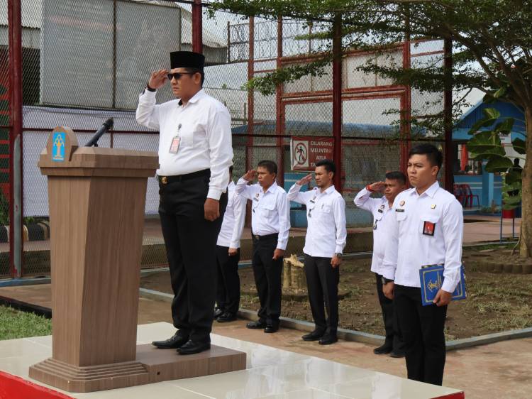 Peringati Hari Pahlawan Tahun 2023, Lapas Pemuda Langkat Laksanakan Upacara Bendera