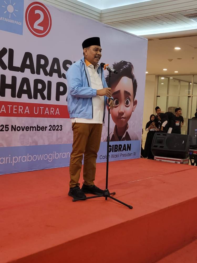 Deklarasi Relawan "Matahari Pagi" Sumut. H.M.Subandi Komitmen Politik Sehat