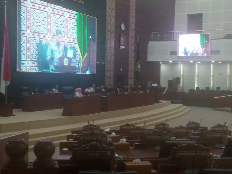 Paripurna DPRD Sumut, Bahas Restribubsi Daerah Sumutat 2024